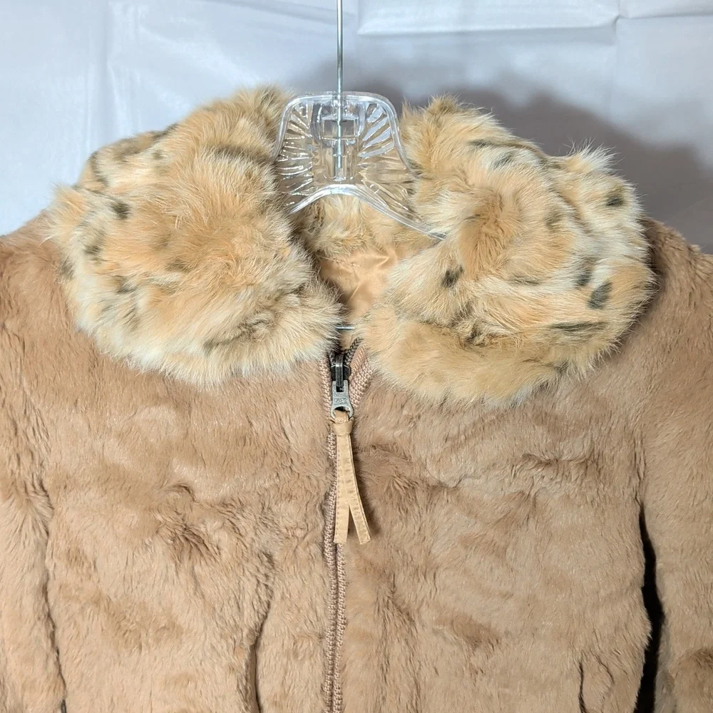 June Rabbit Fur Reverseable Jacket - Picture 2 of 7